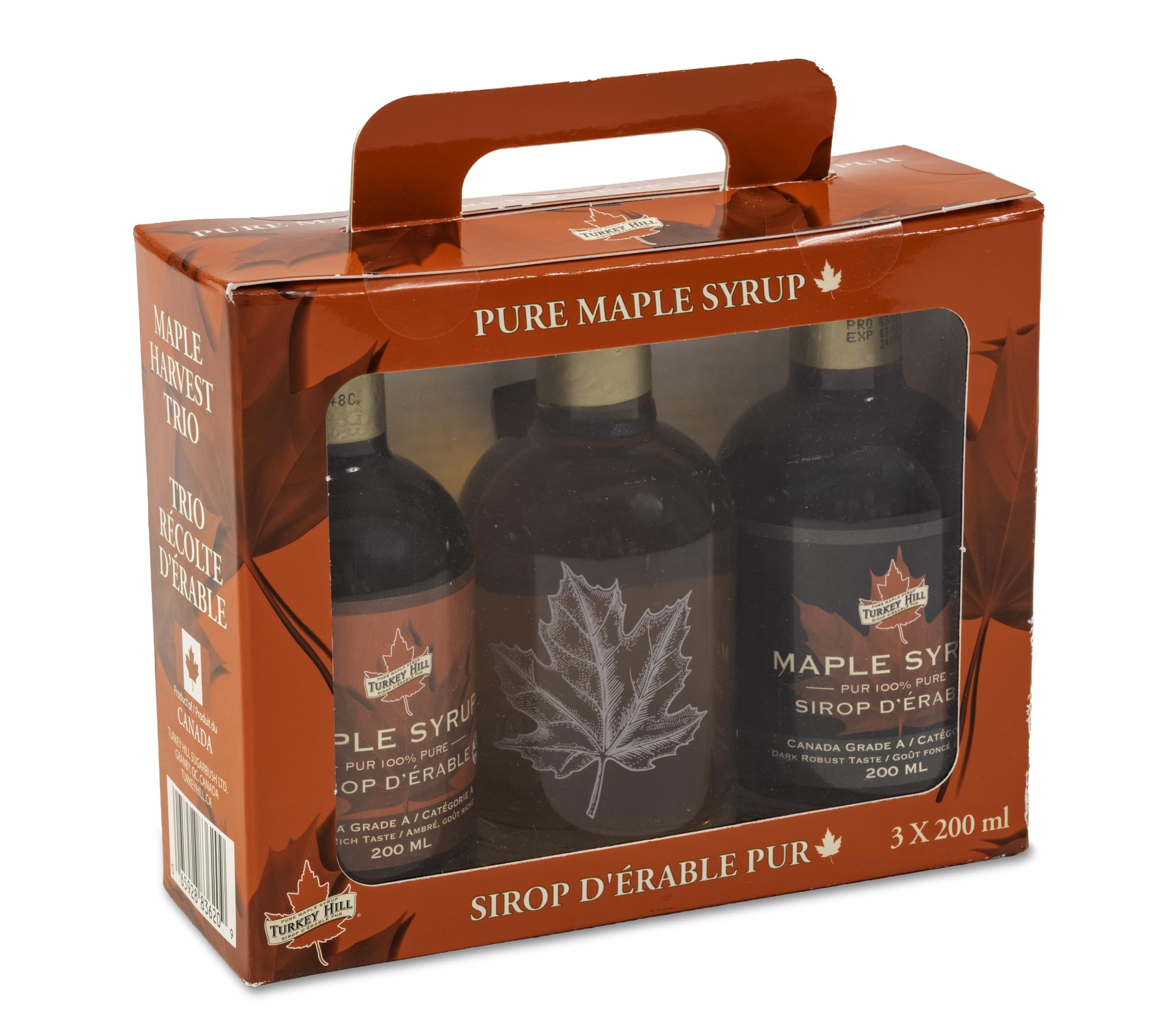 Turkey Hill Sugarbush Pure Maple Syrup Trio – 3 Grade A Flavours